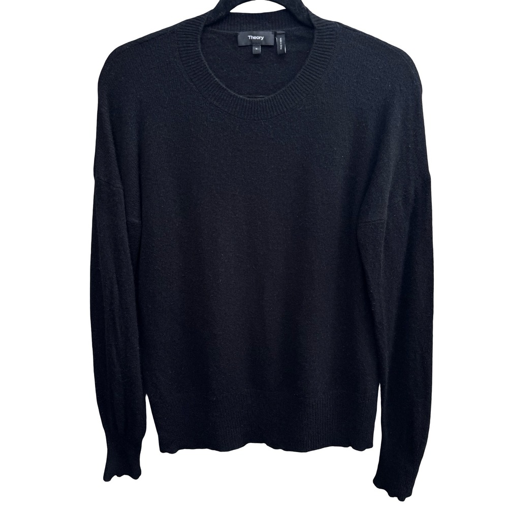Theory Karenia 100% Cashmere Quiet Luxury Minimalist Oversized Sweater S